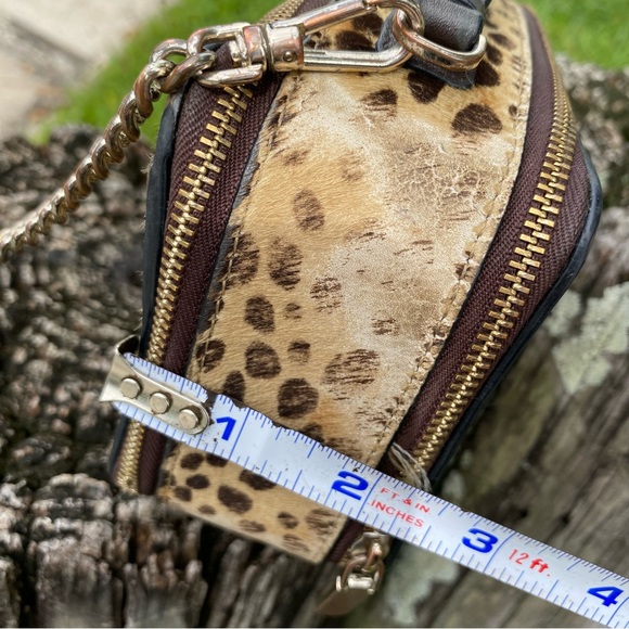 Kate Spade Mini Purse Cheetah Print Fur Crossbody - Picture 7 of 17